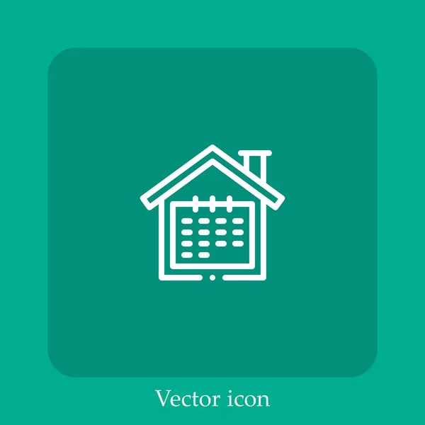 Quarantäne Vektor Symbol Lineare Icon Line Mit Editierbarem Strich — Stockvektor