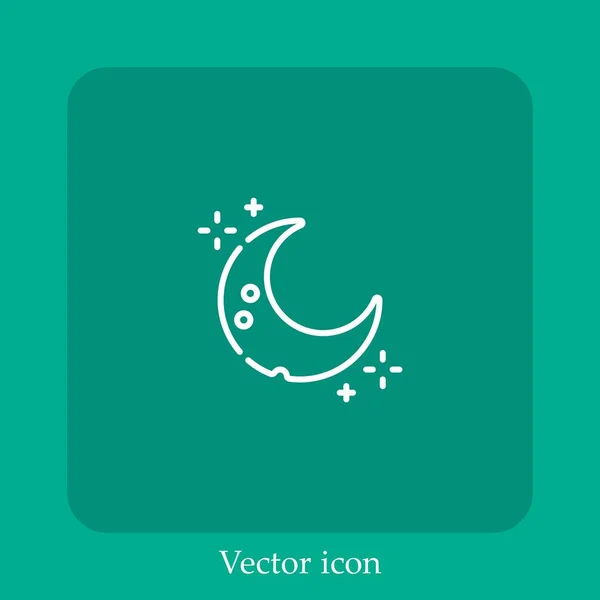 Иконка Вектора Луны — стоковый вектор