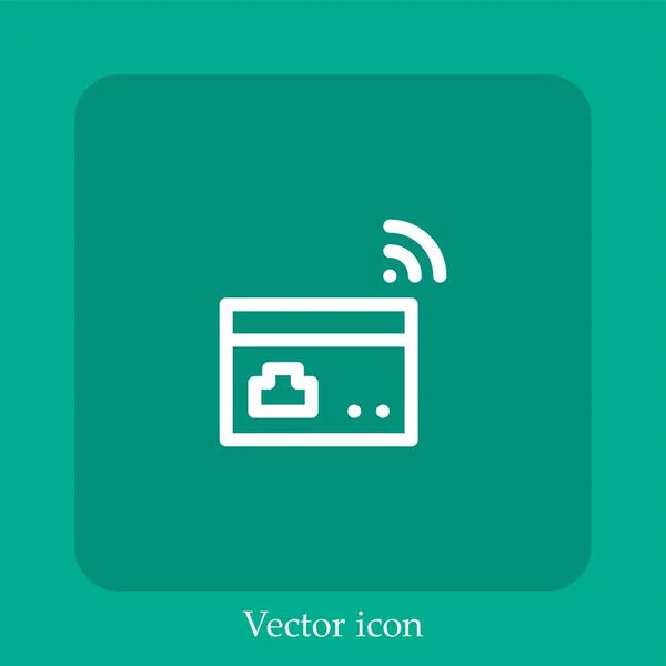 Bridge Vektor Icon Lineare Icon Line Mit Editierbarem Strich — Stockvektor