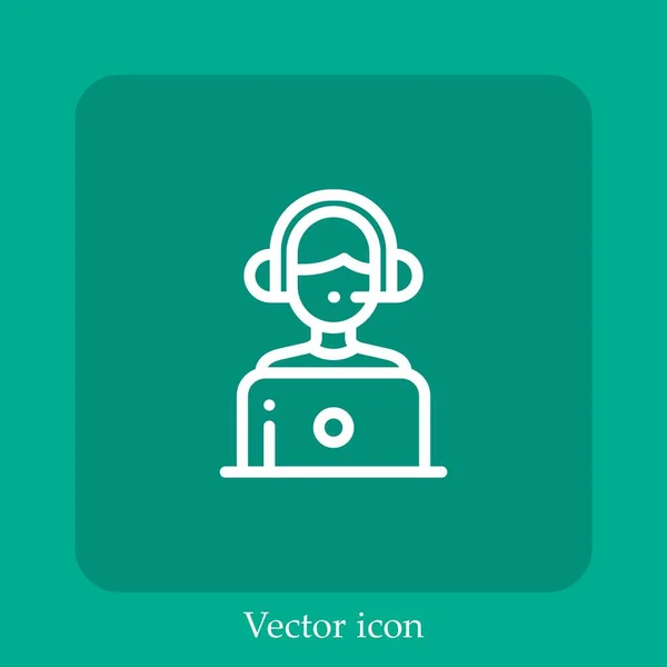 Поддержка Векторной Иконки — стоковый вектор