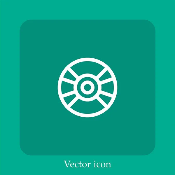 Ikon Vektor Linear Icon Line Dengan Coretan Yang Dapat Diedit - Stok Vektor