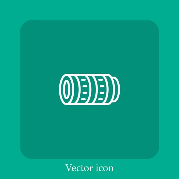 Photography Vector Icon Linear Icon Line Editable Stroke — Stock Vector