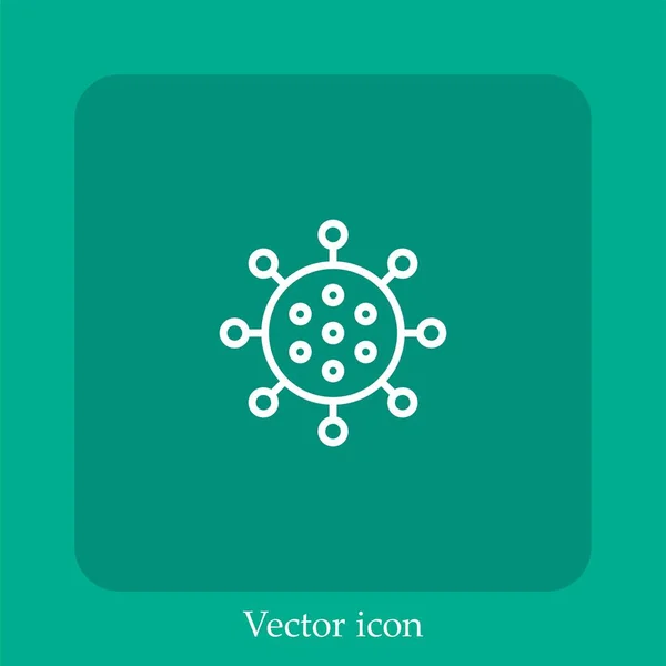 Иконка Вектора Коронавируса — стоковый вектор