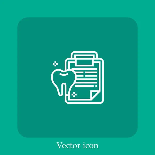 Значок Вектора Отчета Состоянии Здоровья — стоковый вектор