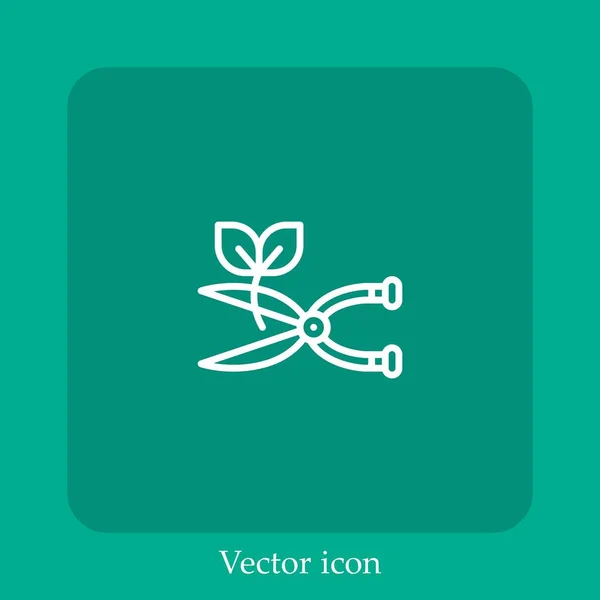 Icono Vector Cosecha Icon Line Lineal Con Carrera Editable — Archivo Imágenes Vectoriales