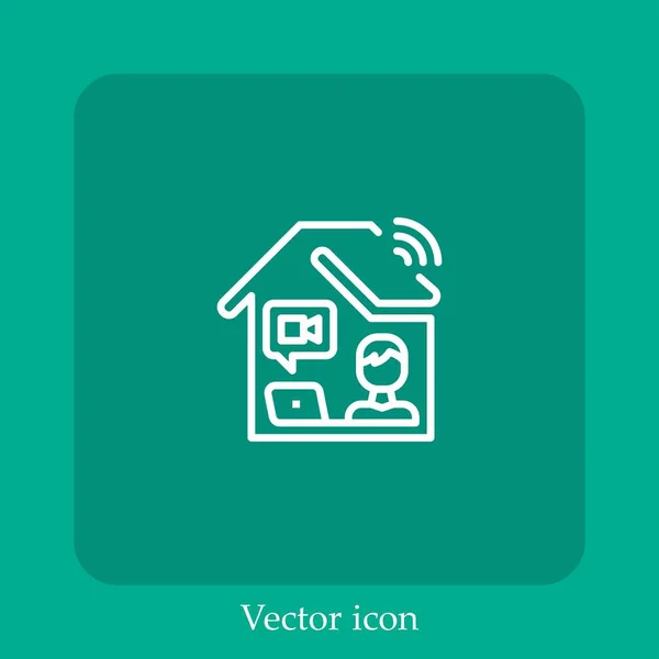 Relax Vektor Symbol Lineare Icon Line Mit Editierbarem Strich — Stockvektor