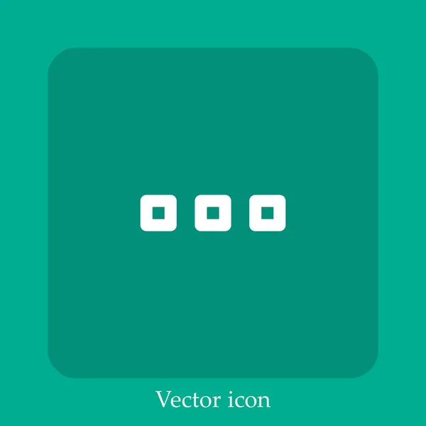 Mehr Vektorsymbol Lineare Icon Line Mit Editierbarem Strich — Stockvektor
