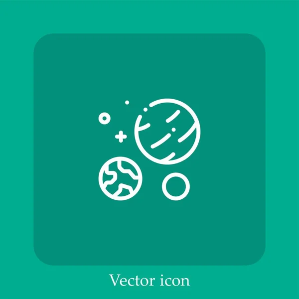 Векторная Иконка Планет — стоковый вектор
