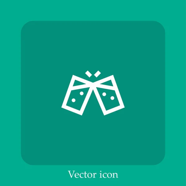 Saúde Ícone Vetor Linear Icon Line Com Curso Editável — Vetor de Stock