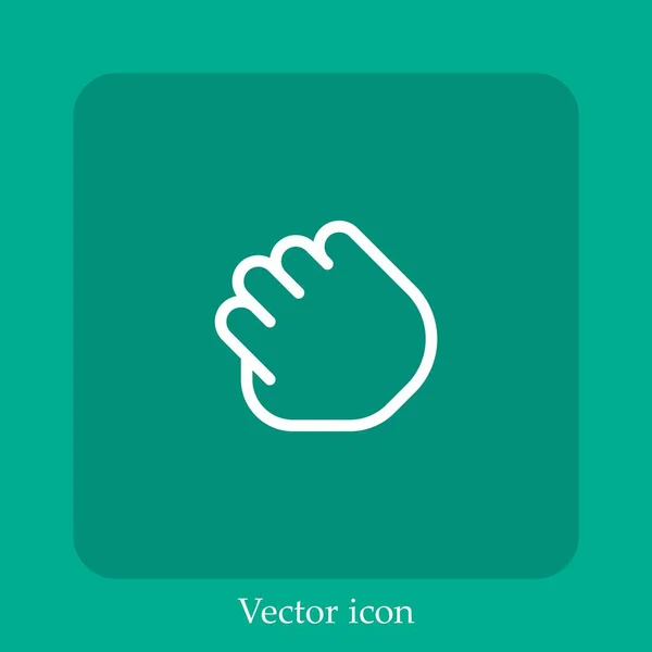 Drag Vektor Symbol Lineare Icon Line Mit Editierbarem Strich — Stockvektor