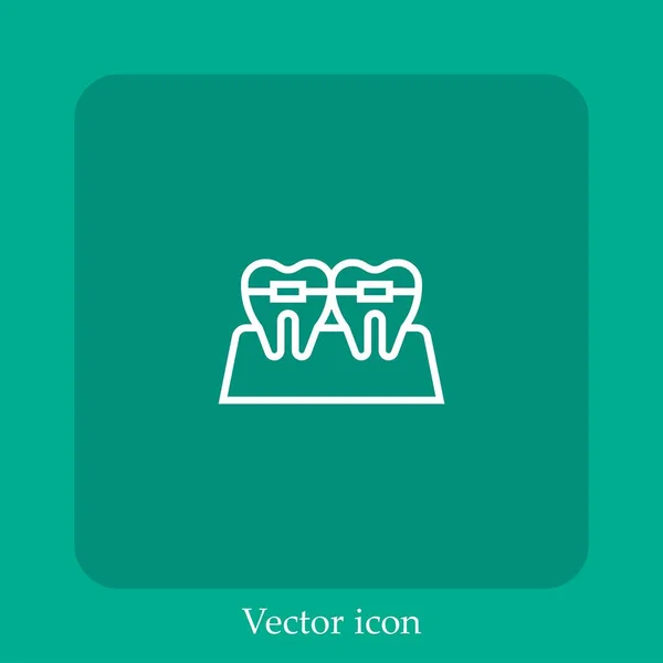 Aparelho Ícone Vetor Linear Icon Line Com Curso Editável — Vetor de Stock