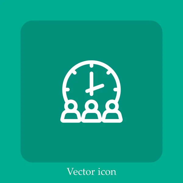 Иконка Вектора Часов — стоковый вектор