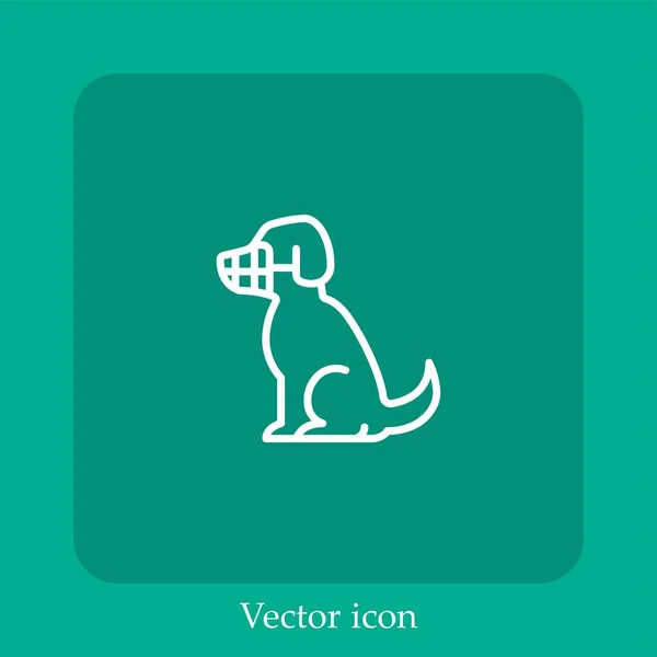 Иконка Вектора Собаки — стоковый вектор