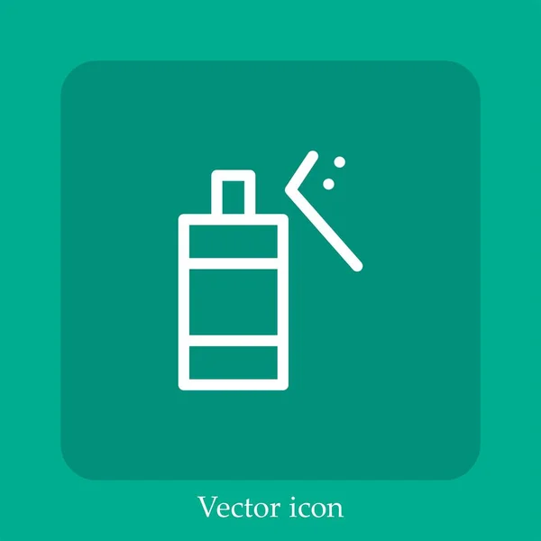 Линейная Иконка Вектора Распыления — стоковый вектор