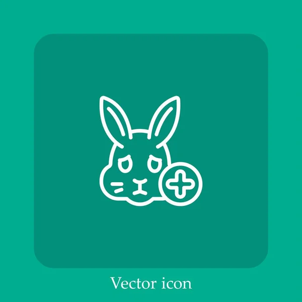 Иконка Вектора Кролика — стоковый вектор