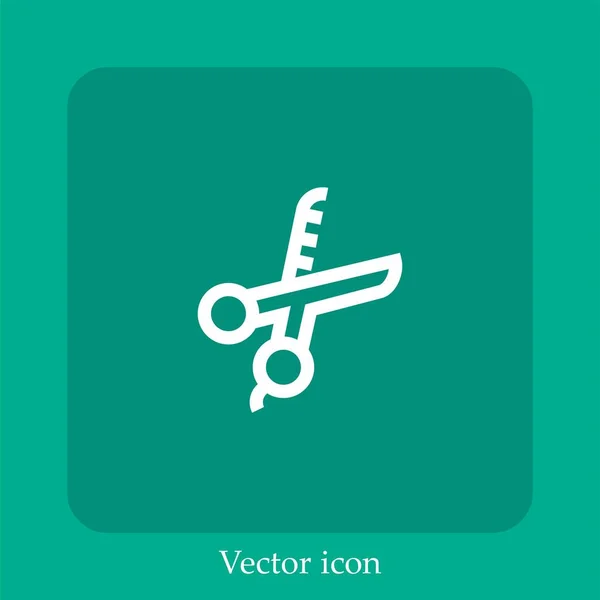 Grooming Vektor Icon Lineare Icon Line Mit Editierbarem Strich — Stockvektor