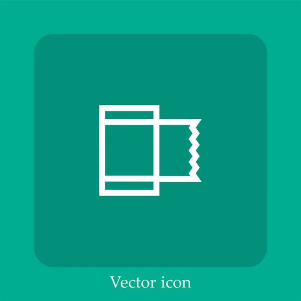 Bandage Vektor Icon Lineare Icon Line Mit Editierbarem Strich — Stockvektor