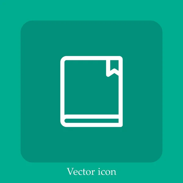 Icône Vectorielle Économique Icône Linéaire Ligne Avec Course Modifiable — Image vectorielle