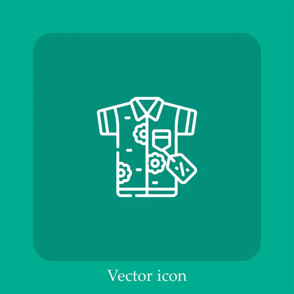 Иконка Вектора Рубашки — стоковый вектор