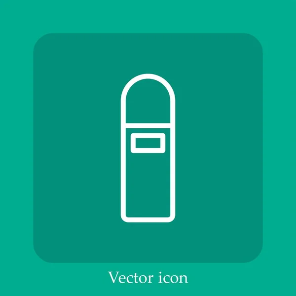 Roll Vektor Icon Lineare Icon Line Mit Editierbarem Strich — Stockvektor
