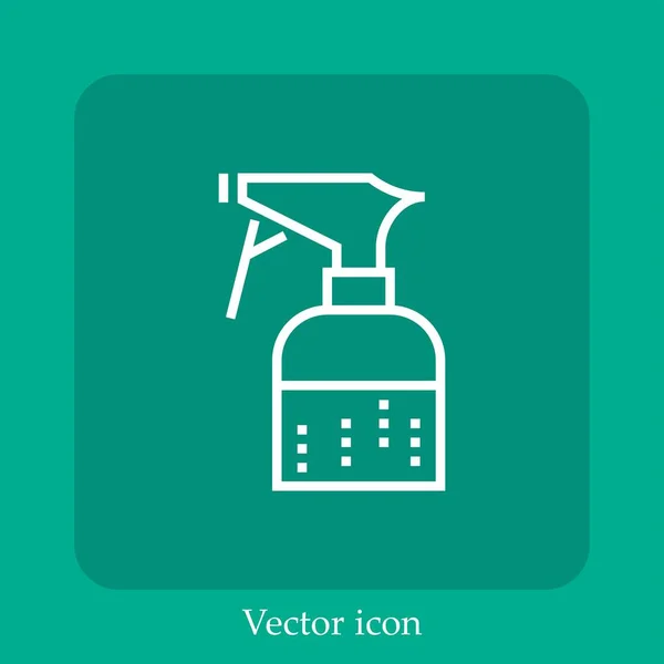 Spray Vector Icon Lineare Icon Line Mit Editierbarem Strich — Stockvektor