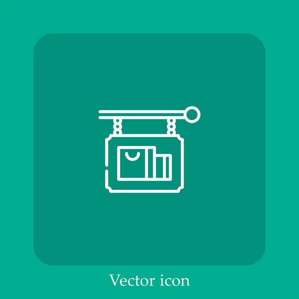 Иконка Вектора Вывески — стоковый вектор