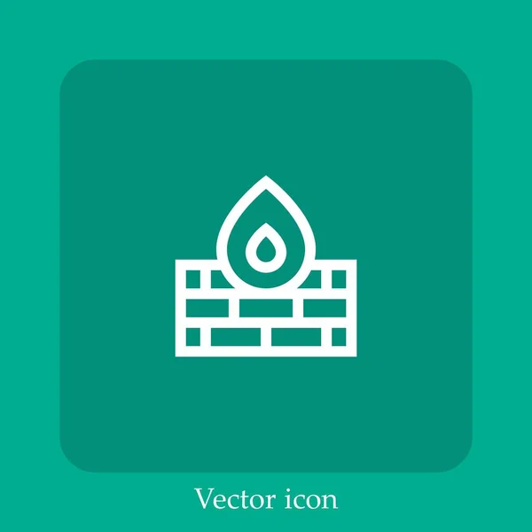 Иконка Вектора Брандмауэра — стоковый вектор