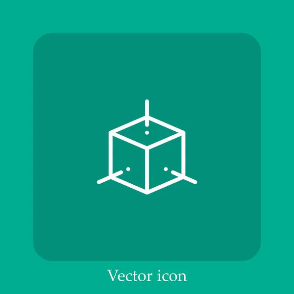 Vektorsymbol Lineare Icon Line Mit Editierbarem Strich — Stockvektor