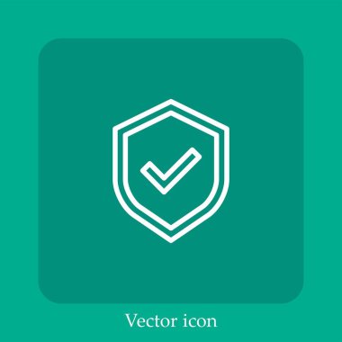 İşaretleme vektörü doğrusal simgesini kontrol et. Düzenlenebilir vuruş ile satır