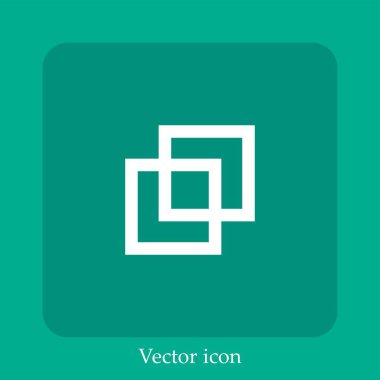 vektör simgesi doğrusal simgesini birleştir. Satır düzenlenebilir vuruşla