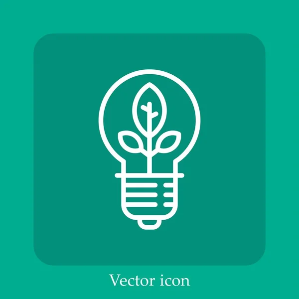 Lichtvektorsymbol Lineare Icon Line Mit Editierbarem Strich — Stockvektor