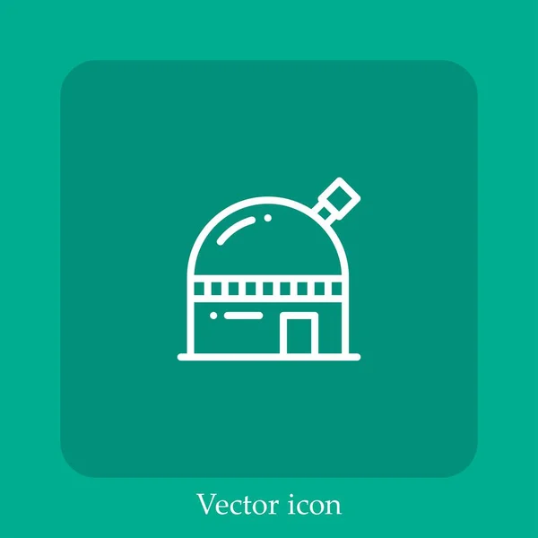 Иконка Вектора Обсерватории — стоковый вектор