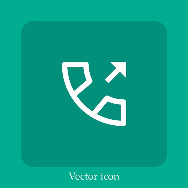 Aus Vektor Symbol Lineare Icon Line Mit Editierbarem Strich — Stockvektor