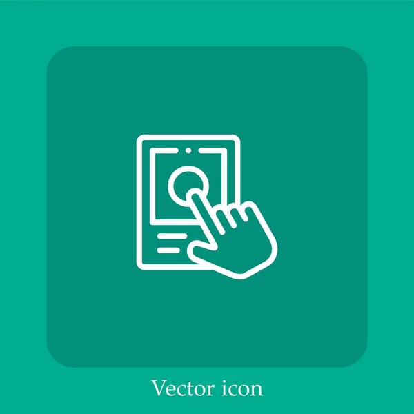 Notfall Vektor Symbol Lineare Icon Line Mit Editierbarem Strich — Stockvektor