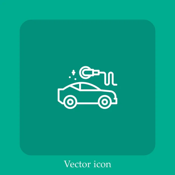 Ícone Vetor Polidor Linear Icon Line Com Curso Editável — Vetor de Stock