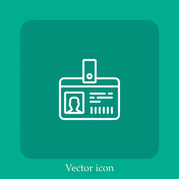 Karte Vektor Symbol Lineare Icon Line Mit Editierbarem Strich — Stockvektor
