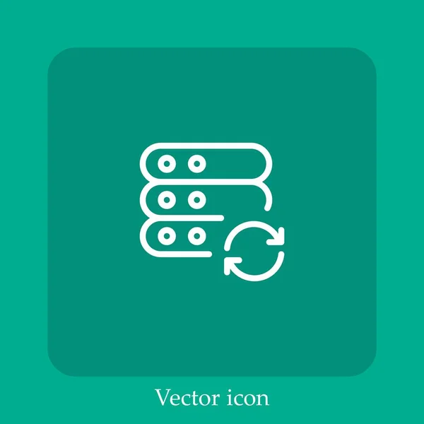 Schalter Vektorsymbol Lineare Icon Line Mit Editierbarem Strich — Stockvektor