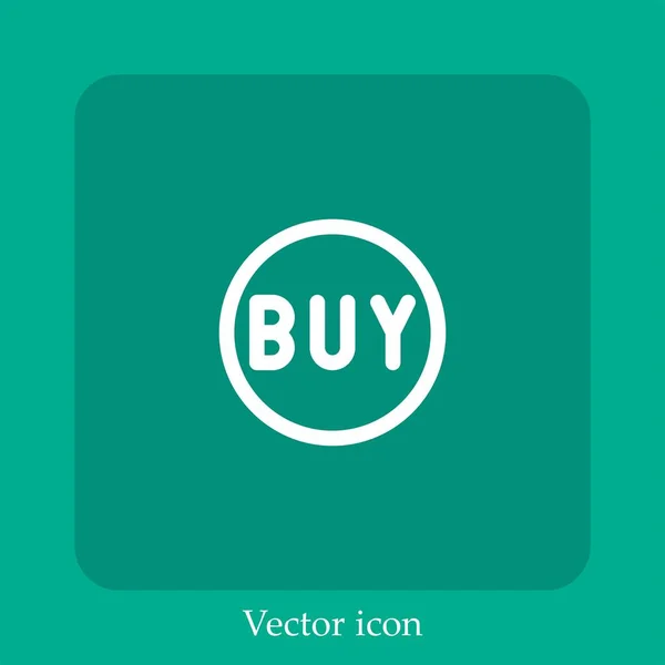 Buy Vector Icon Linear Icon Line Editable Stroke — Stock Vector