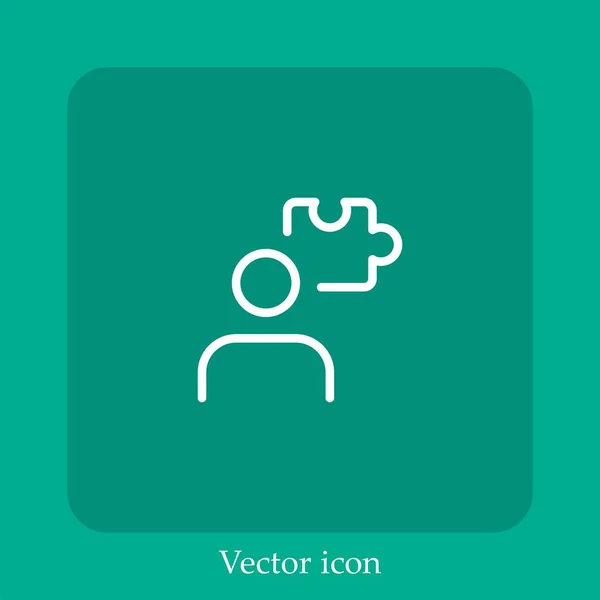 Fähigkeit Vektor Symbol Lineare Icon Line Mit Editierbarem Strich — Stockvektor