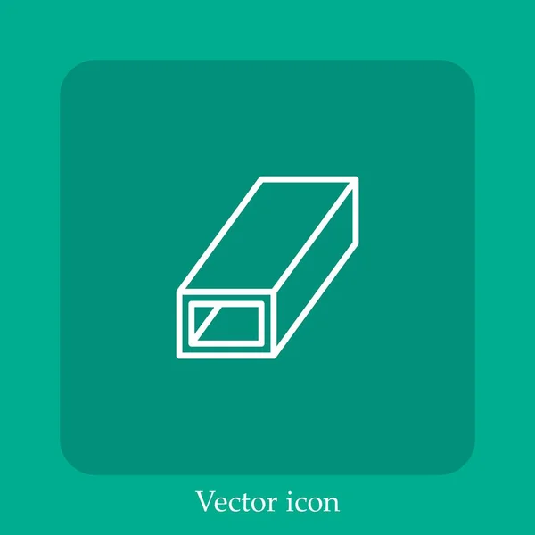 Icono Del Vector Haz Icon Line Lineal Con Carrera Editable — Vector de stock