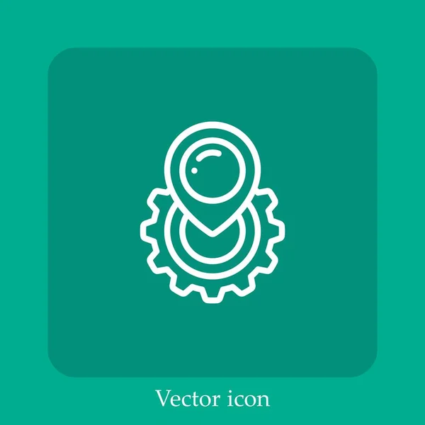 Иконка Вектора Винтика — стоковый вектор