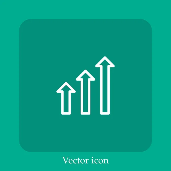 Иконка Вектора Штриховой Диаграммы — стоковый вектор
