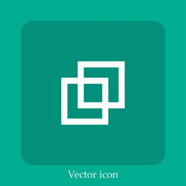 Kombinieren Vektorsymbol Lineare Icon Line Mit Editierbarem Strich — Stockvektor