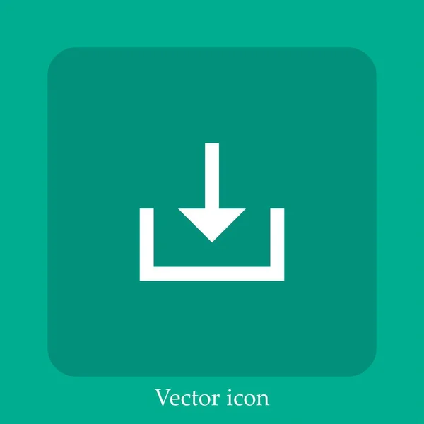 Vektor Symbol Linear Icon Line Mit Editierbarem Strich Herunterladen — Stockvektor