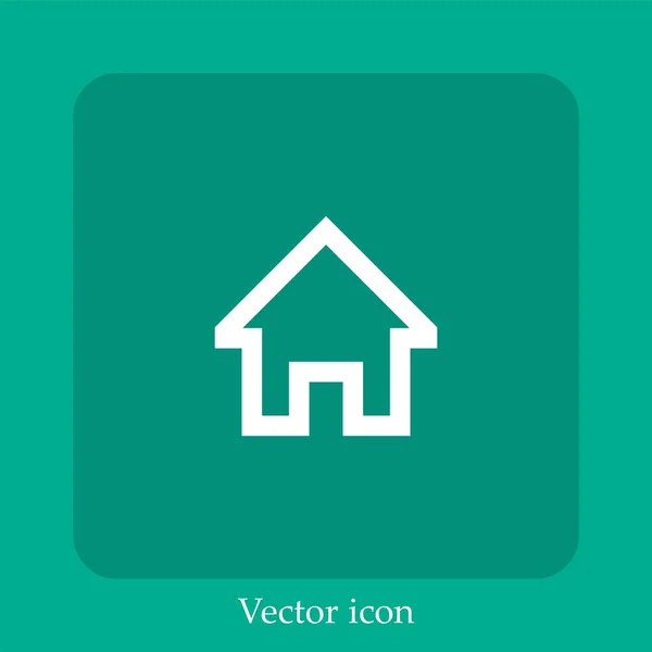 Home Vetor Ícone Linear Icon Line Com Curso Editável — Vetor de Stock