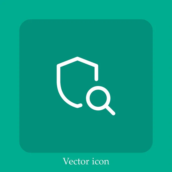 Encontrar Icono Vectorial Icon Line Lineal Con Carrera Editable Ilustraciones de stock libres de derechos