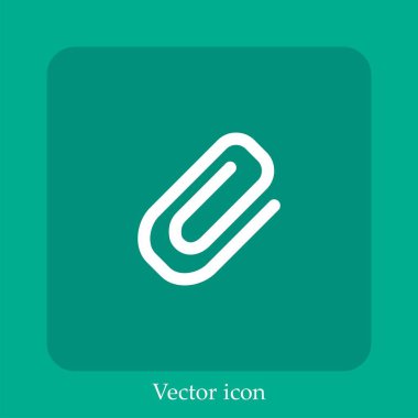 Bir ataç vektör simgesinin köşegen ekleme sembolü. Düzenlenebilir vuruşlu çizgi