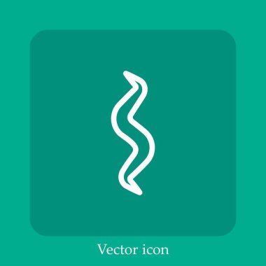 müzikal sembol vektör doğrusal simgesi. Düzenlenebilir vuruş çizgisi