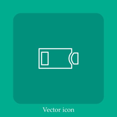 Pendrive aygıtı vektör doğrusal simgesi. Düzenlenebilir vuruş çizgisi