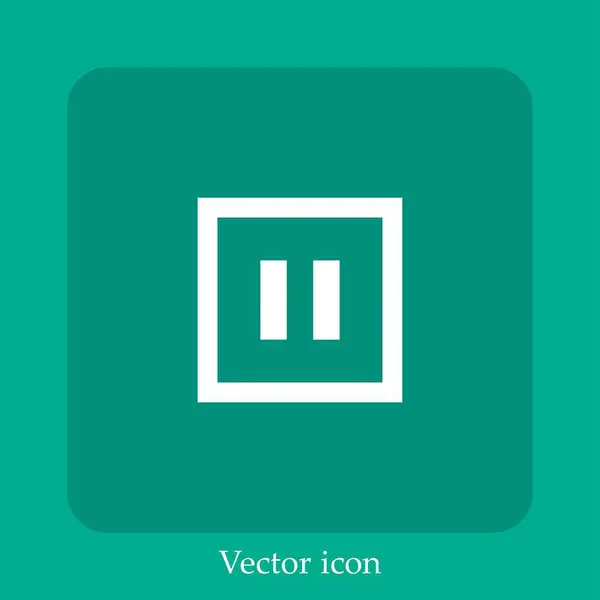 Векторный Значок Паузы — стоковый вектор